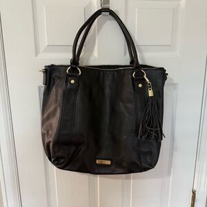Steve Madden Black Shoulder Bag with Tassel